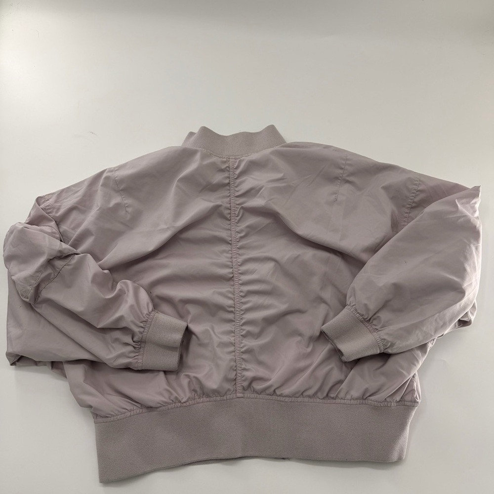 Nike Essentials Oversized Bomber Jacket Lavender … - image 13